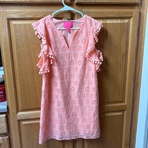 Lilly Pulitzer Ladies beautiful coral dress size XS excellent condition